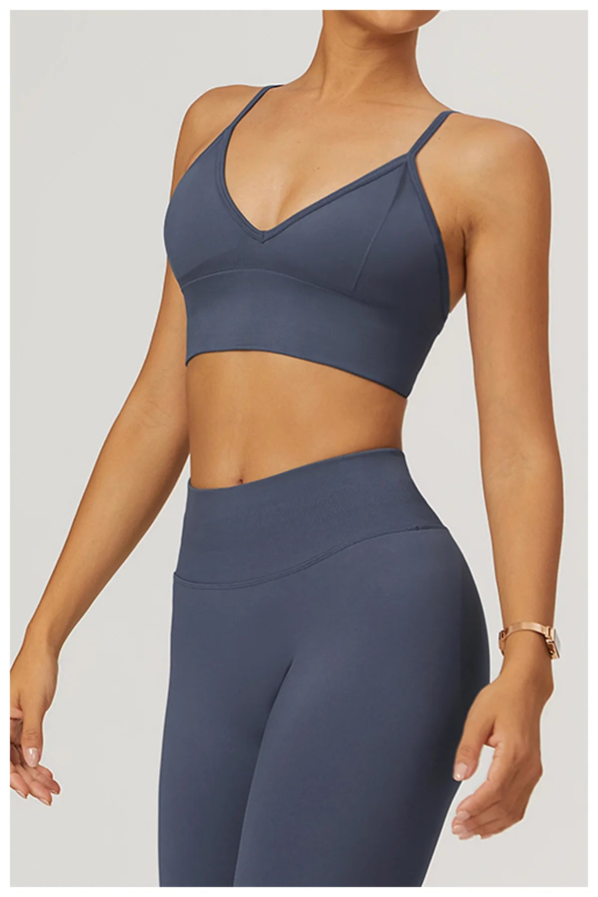 HBC Seamless Sports Bras for Women Fitness Yoga Bras With Removable Pads Adjustable Straps Gym Vest Top Bra Running Crop Top