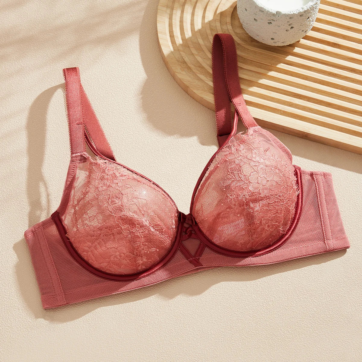 Sexy Unlined Bra for Women Lace Breast Collection Anti Sagging Bras Large Size 70-90 BCD Elegant French Bra