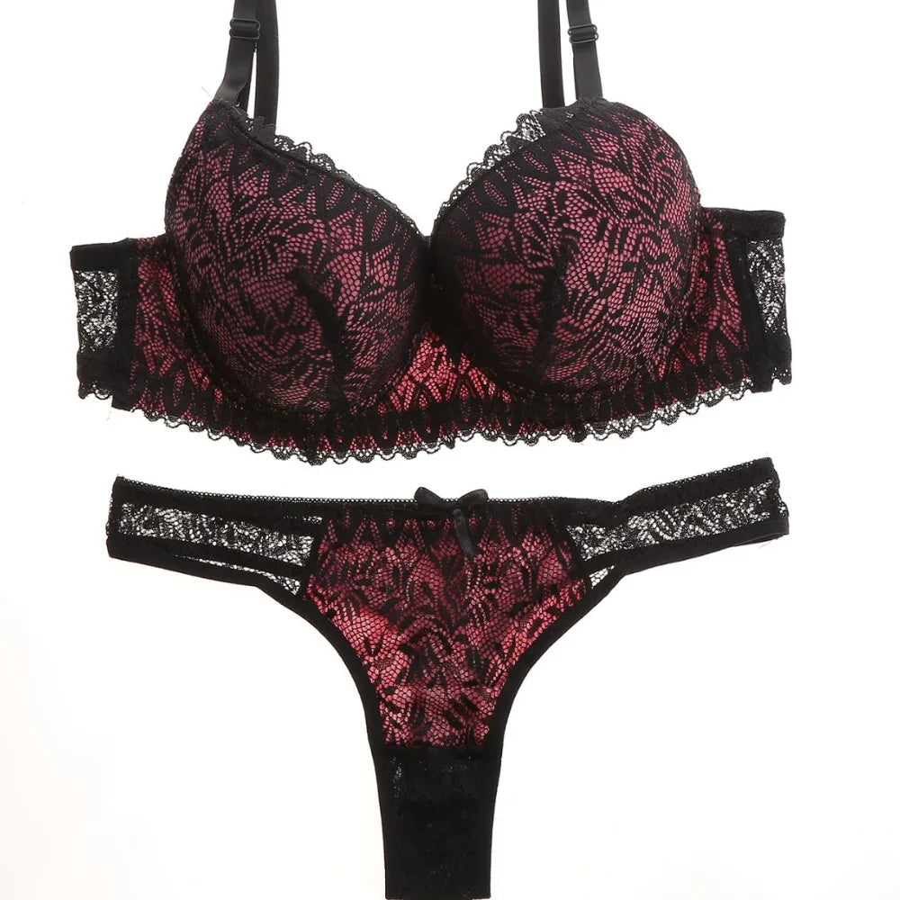 Fashionable, Comfortable and Sexy Lace Bra Set Breathable and Comfortable Underwear Underwear