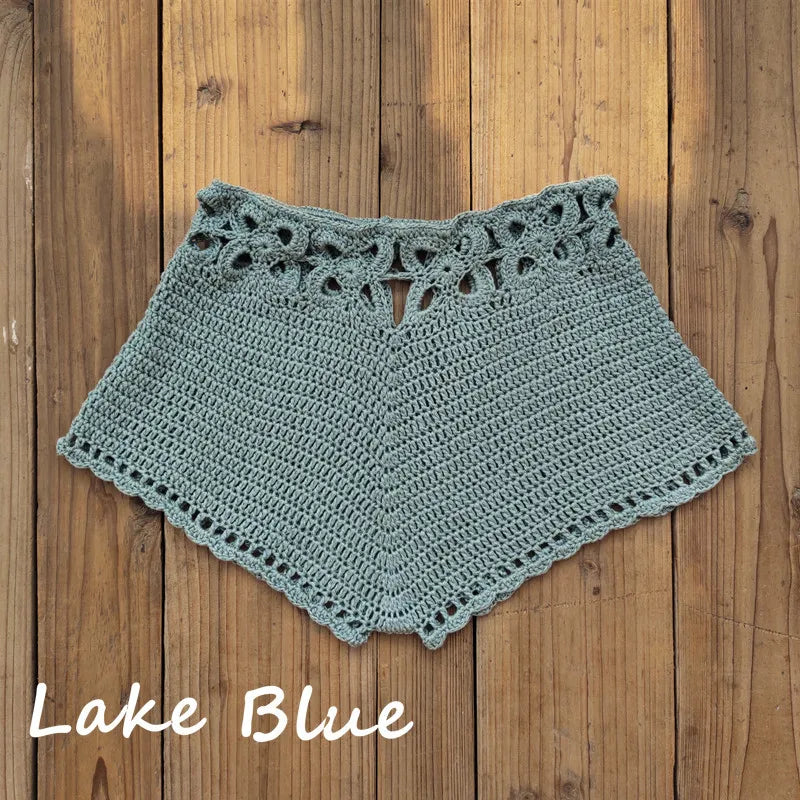 Boring Honey Fashion New Handmade Crochet Bikini Bottom Sexy Beach Holiday Swimwear Women Knitted Swimming Briefs Swim Shorts