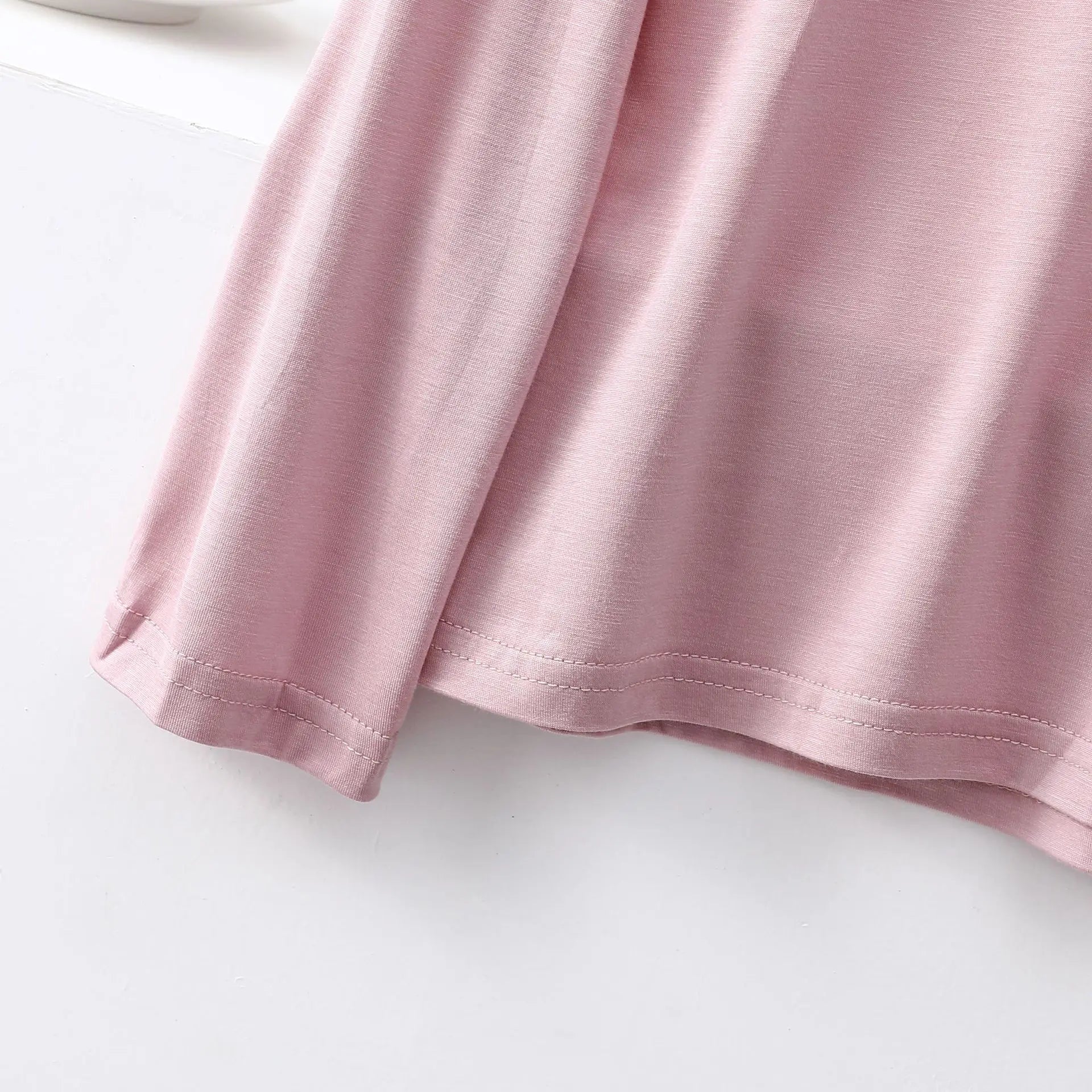 Modal Pajama Sets 2 Piece O-Neck Long sleeved Tshirt and Wide Leg Pant Ankle Length Loose sleepwear set Comfort homewear suits
