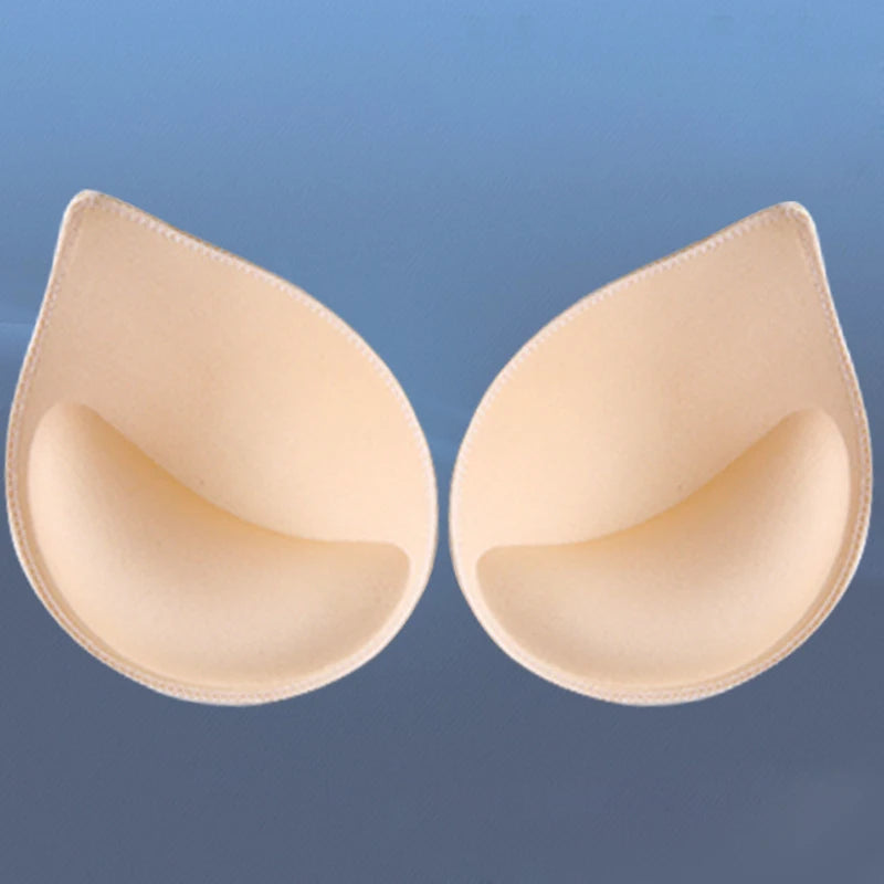 1-3 Pairs Woman Plunge Swimsuit Padded Set Sponge Thick  Foam Push Up Enhancer Chest Cup Bikini Inserts Bra Pad