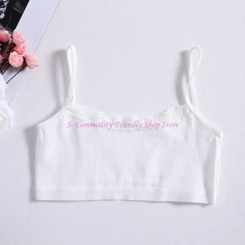 85AE Cartoon Bras for Teenage Girls Cotton Bra Five Colors U-Back Yoga Sports Bra