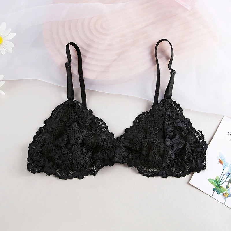 BANNIROU 1Pcs Lace Bra For Woman Thin Transparent Sexy Underwear Female Lingerie Women's Bralette For Ladies 2023 NEW SALE