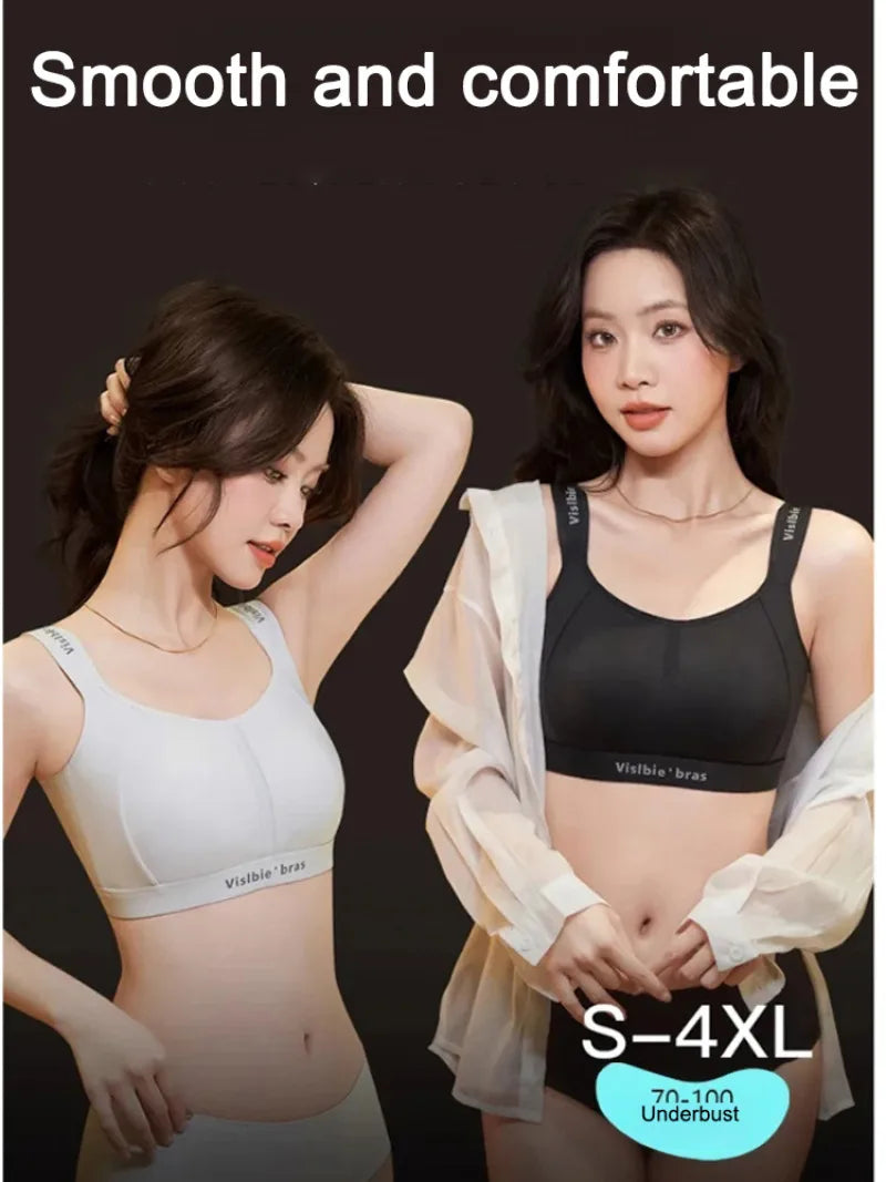 Wireless Minimizer Sports Bra Adjustable Support Anti Sagging Seamless Comfort Breathable Large Bust No Underwire Everyd