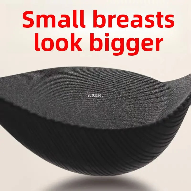 10CM Extreme Push Up Plunge Bra for Small Chest | Deep Cleavage Wireless Bralette | Seamless Invisible & Airy | Sexy Lift