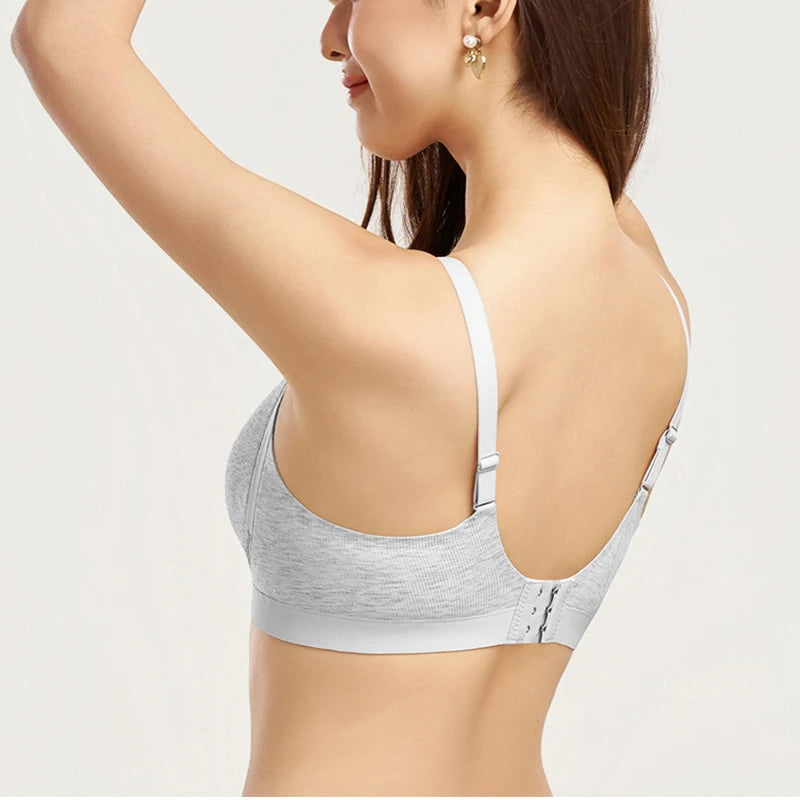 Wireless Push Up Bra Women Soft Breathable Brassiere High Stretch Daily Lingerie