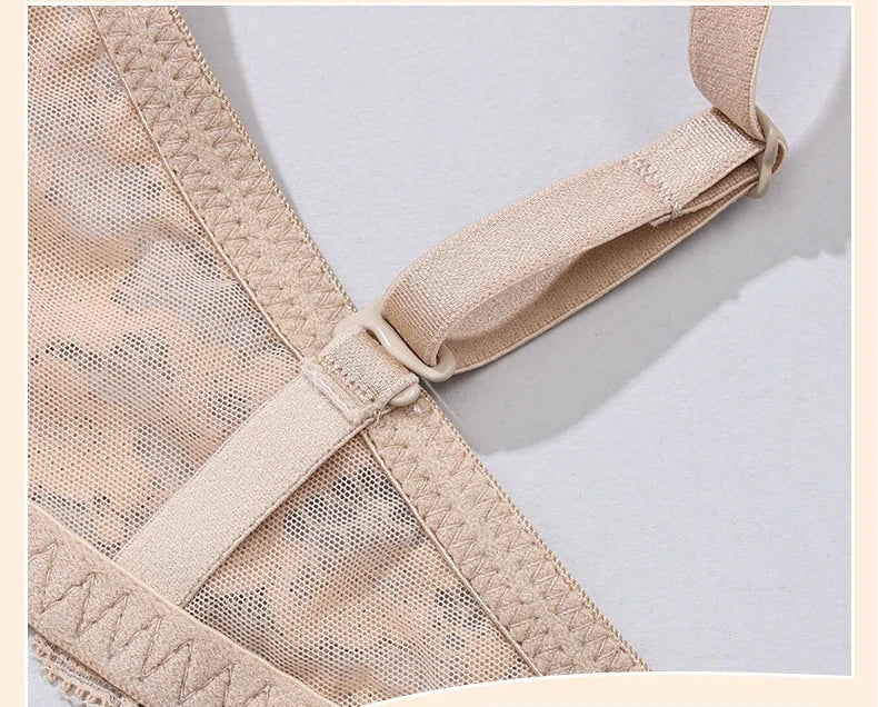 Women Padded Underwired  Push Up Lace Bras for Plunge Deep V Low Back Removable Strap Sexy Lingerie Brassiere Femme Underwear