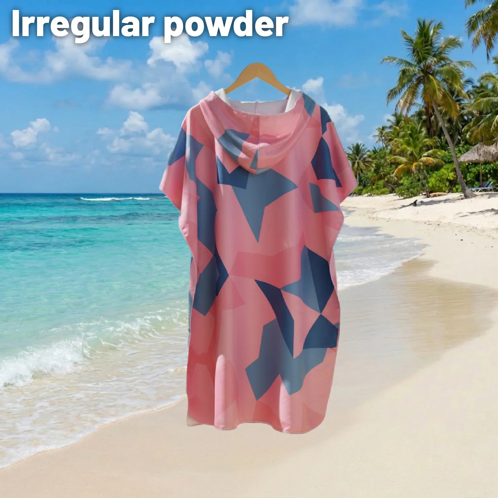 Hooded Beach Cover-Up Robe - Ultra-Soft Quick-Dry Microfiber Towel Sun Protection Swimwear Surf Cover-Up and Privacy Wrap