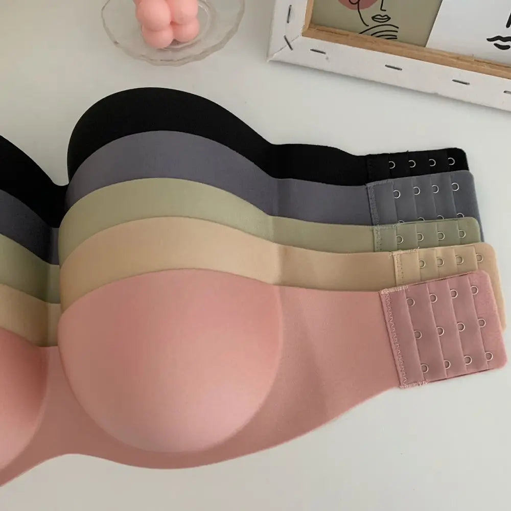 Beauty Back With Extension Belt NO Steel Ring Invisible Bra Without Straps Bralette Women Bras Sexy Strapless Bra Chest Wrap