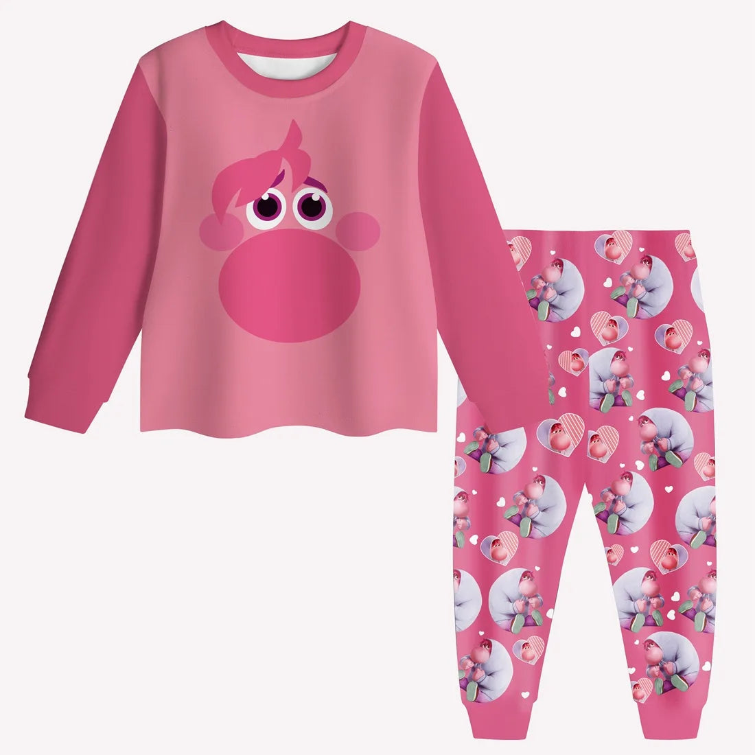 Children Pijama Set Inside Out 2 Clothes Baby Girls Long Sleeve Pajama Sets Kids Cute JOY SADNESS Pyjamas Toddler Boy Nightwear