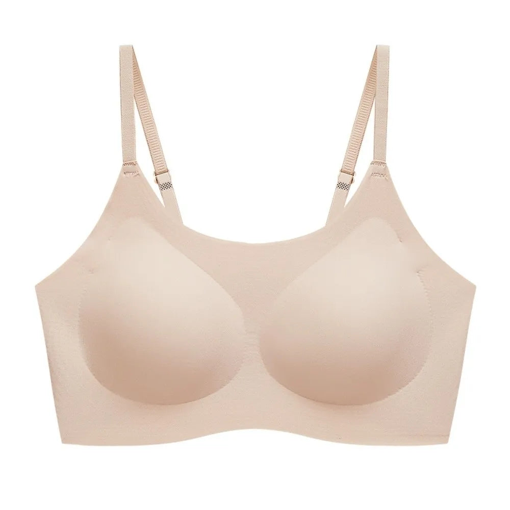 Traceless Wireless U Bra Gathered Breasts Shockproof Brassiere for Women Anti-sagging Comfortable Seamless Bras Sport