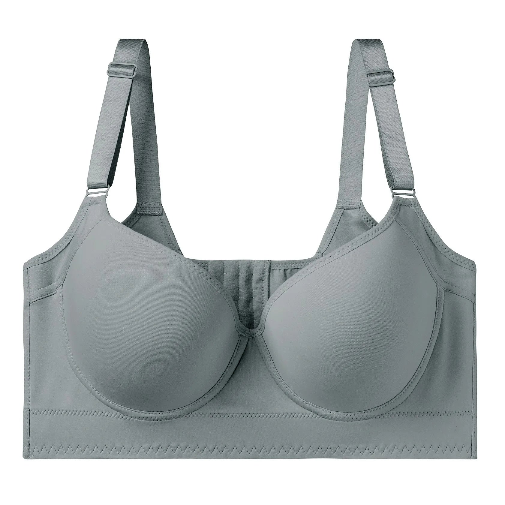 Dimmkof Full Back Coverage Push up Bras Women's Hide Back Fat Deep Cup Shapewear Fat Smoothing Uplift Underwire Bra For Big Bust