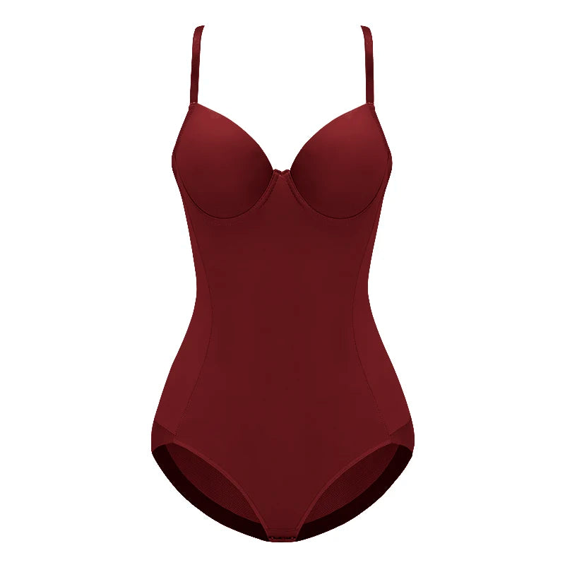 Sexy Lingerie Slim Silk Solid Shapewear for Women Smooth Soft Bodysuit Tummy Shaper Underwear Lingerie Black Nude