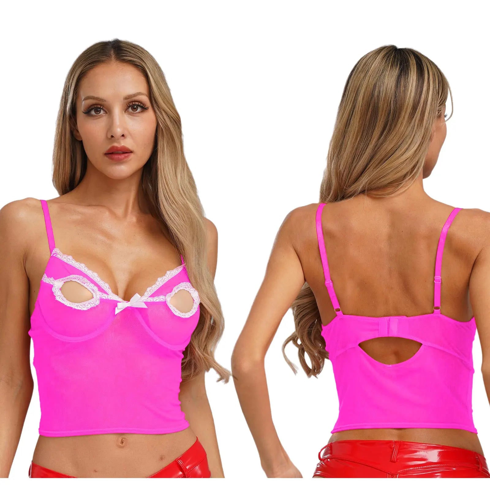 Women Bare Breast Exposed Cut Out Lace Bra Exotic Lingerie Porno Open Cup Bra Hollow Out Pad-free Underwired Brassier Vest Tops