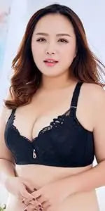 Ladies' Super Push-Up Bras with Lace-Up Steel Ring Comfortable Soft Cushion and Enhanced Support