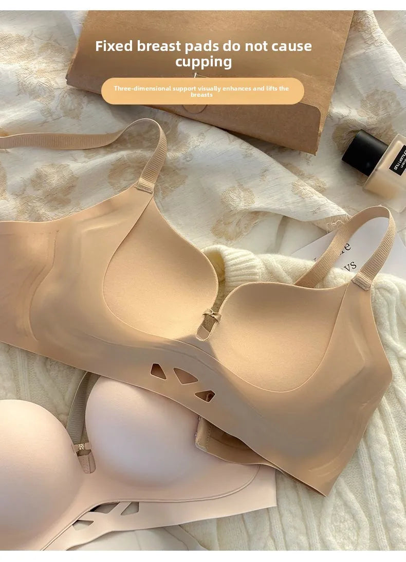 Push Up Bras for Small Chest  Invisible Skin Tone Plunge Bra with Lift No Show Coverage Comfortable Minimizer Strapless Adhesive