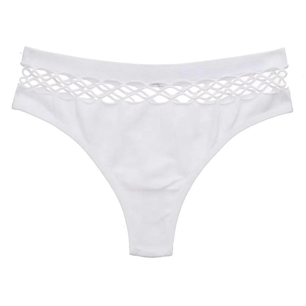 Women Lingerie Underpants Sexy G-string Thongs Cotton Women Panties Hollow Out Slip Femme Plus Size S-XXL Underwear Thongs