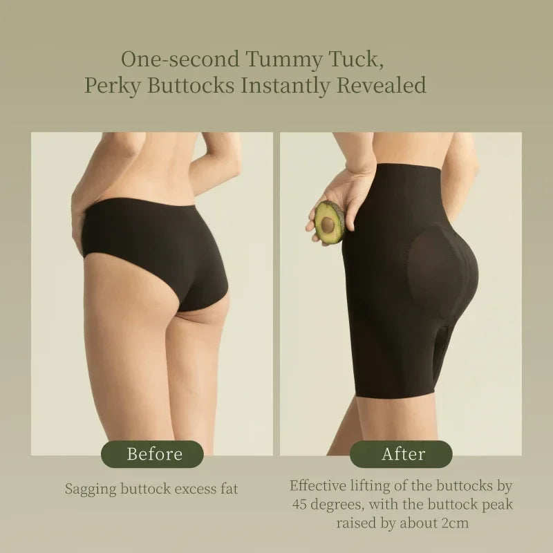 SUJIIN Shapewear for Women Seamless High Waist Shapewear 3D Butt Lifting Tummy Control Shorts Faja Body Shaper Underwear N164