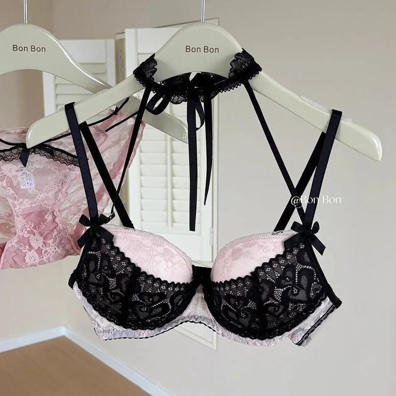 Women's Lingerie Set Lace Bra and Panty Sets 2 Piece Lace Push Up With Wireless  Babydoll Outfits