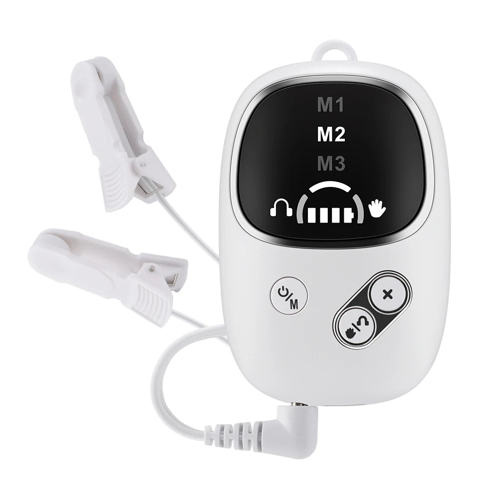 Smart CES Sleep Aid Ear Clip Relaxation Device USB Rechargeable Sleep Helper for Adults Improve Sleep Comfort