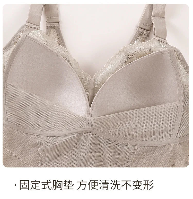 Shapewear One-Piece Fixed Cup Non-Slip Side Breast Slimming Shaping Bodysuit Womens Underwear Women Body Shaper