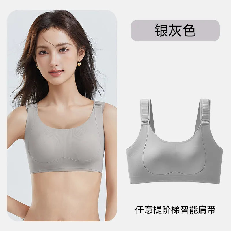Demand Women's Full Coverage Minimizer Bras Lift Breast Retracting Anti Sagging Seamless No Mark M -3XL for Daily Wear Sleeping