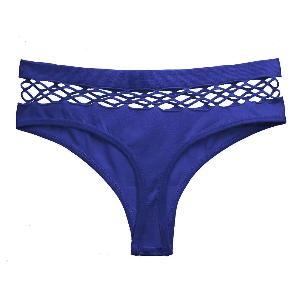 Women Lingerie Underpants Sexy G-string Thongs Cotton Women Panties Hollow Out Slip Femme Plus Size S-XXL Underwear Thongs