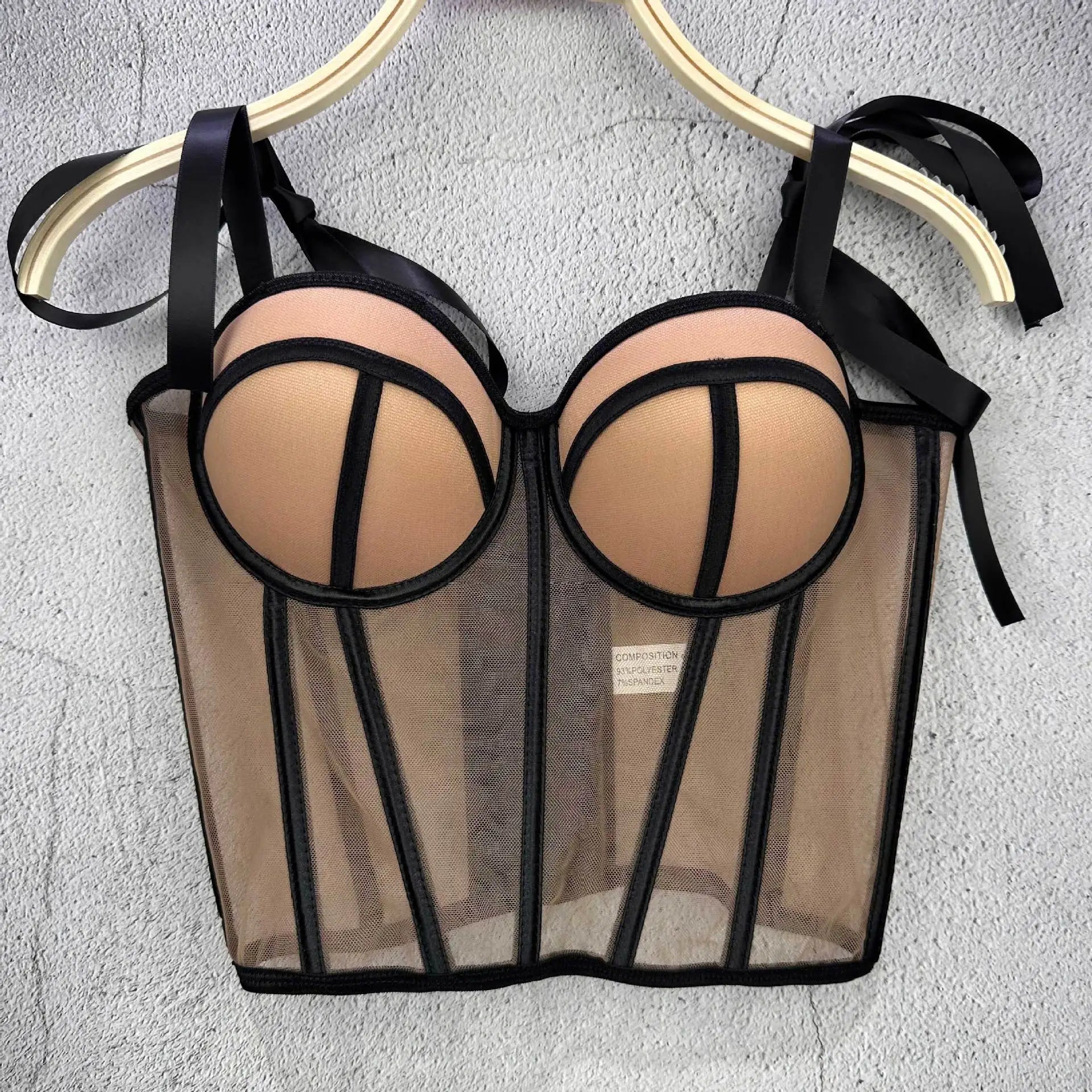 Women Corset Top Strappy Smocked Camisole Undershirt Lady Underwear Bottoming Outer Wear Sexy Fishbone Waist Tops Mujer Lingerie