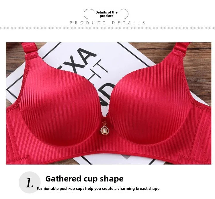 Ultra Push Up Bra with 8cm Lift Pads Wireless Seamless Side Support for Small Chest A Cup Enhancement for Flat Chest Comfortable