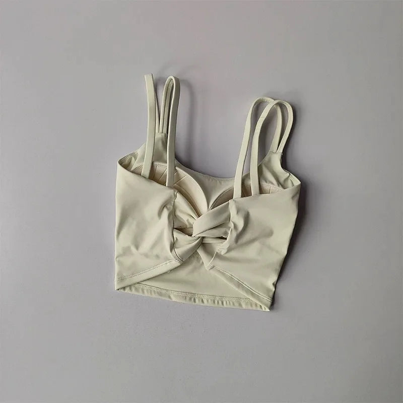 Sports Bra, Women's Summer Beauty Back Integrated Yoga Suit, Vest, Suspender, Pilates Training, Fitness Bra