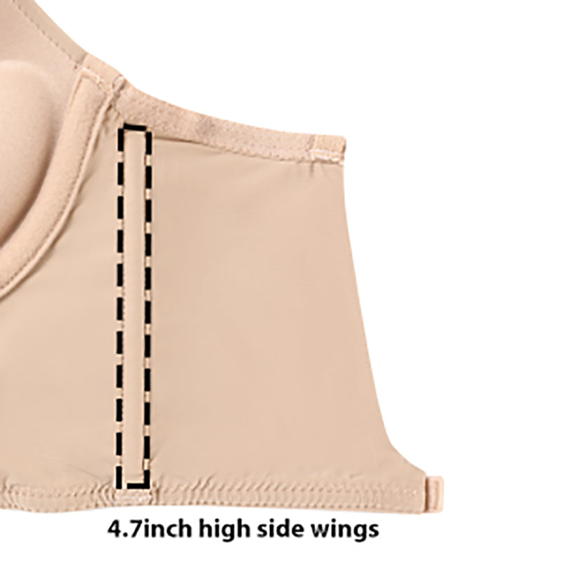 Seam-free Womens Low Cut Plunge Bra Wire Lifting Deep U Shaped Multi-Way Push Up Convertible Plunge Backless Sexy Bra