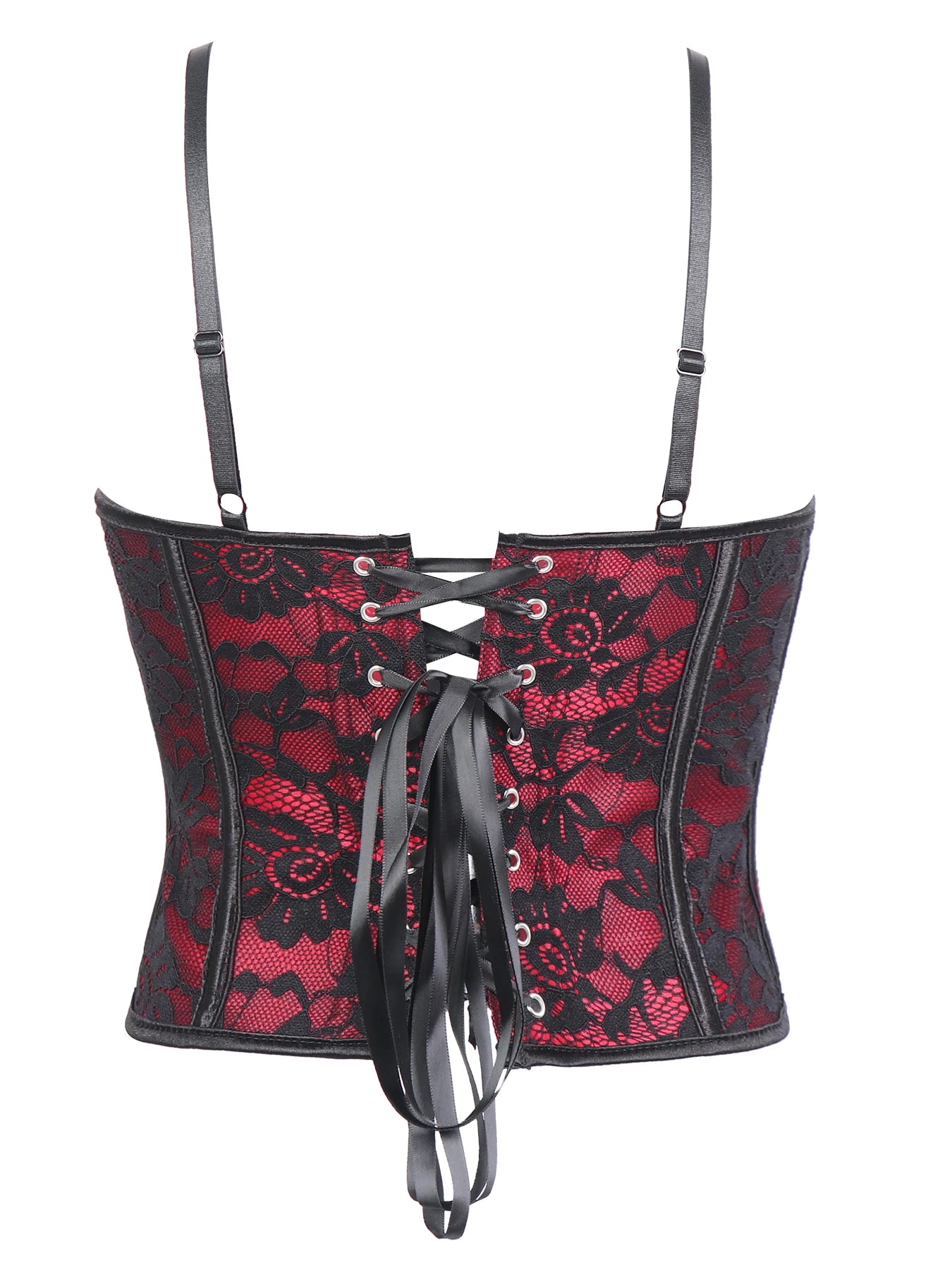 Front buttoned padded bra with steel frame for ladies  plunging tight fitting top Corset