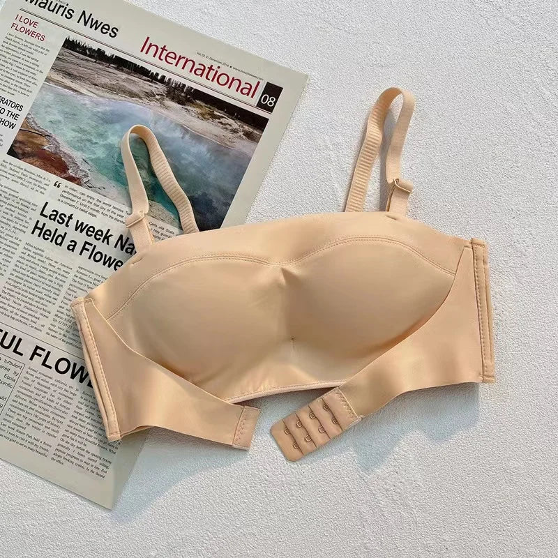 Full Coverage Wireless Bra for Muslim Women Comfortable Breathable Padded Modest Gathered Design for Daily Wear