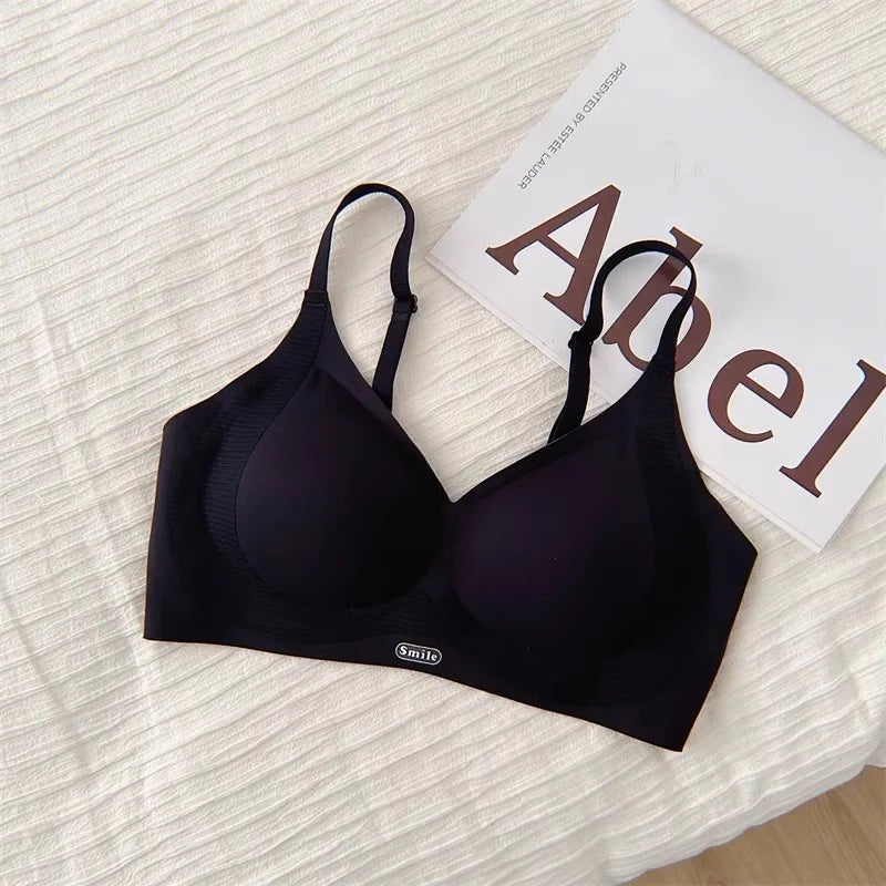 Seamless Wireless Bra Women Push-Up Gel Support Anti-Sagging Bralette Side Coverage Lift Comfort Bras Small Chest No Underwire