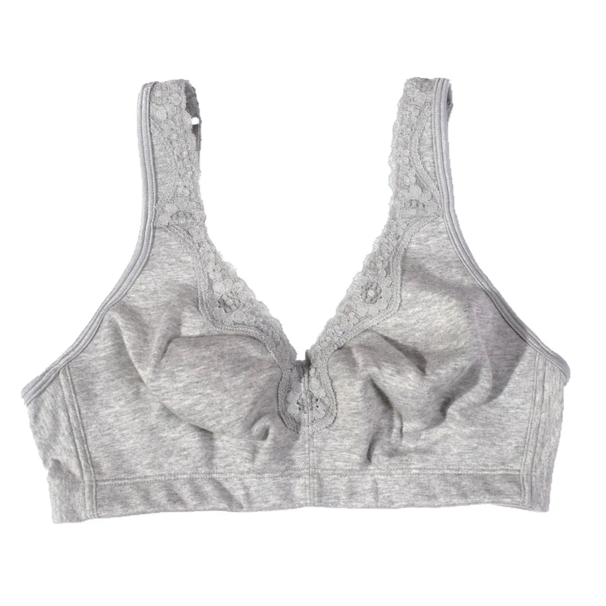 Plus Size Full Cup Bra Cotton Comfort Breathable Underwire Bra with Lace Full Coverage Support for Women B/C/D/E/F Cup