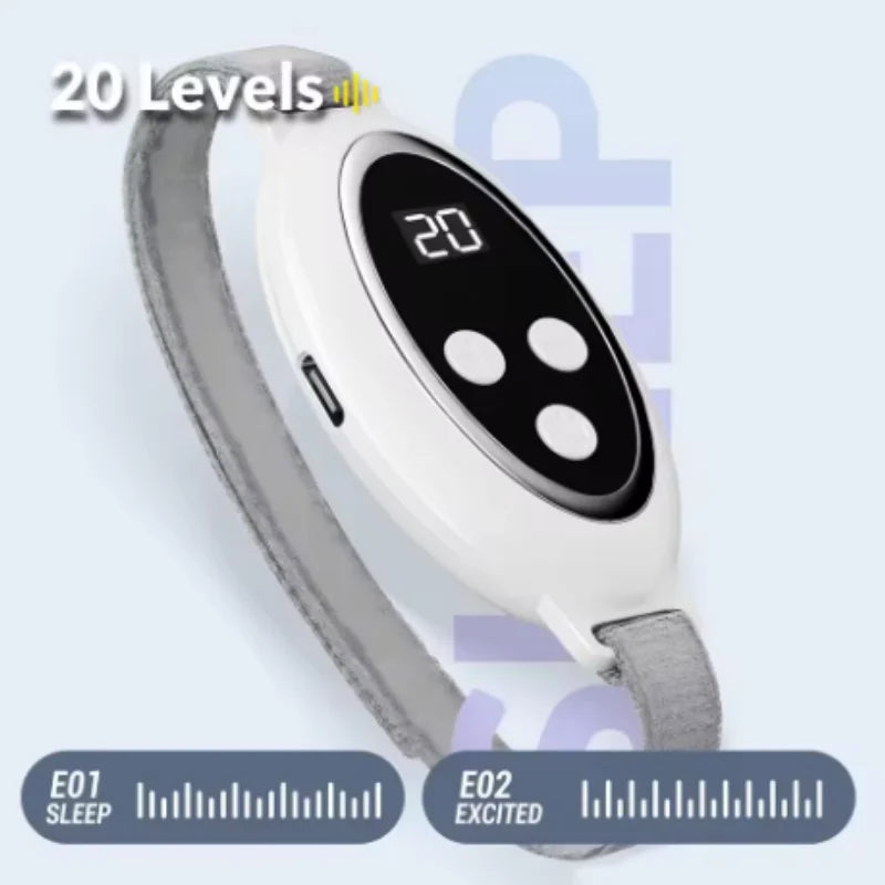 New Microcurrent Sleep Aid Device EMS Sleep Aid Machine Sleep Instrument for Insomnia Stress Anxiety Relief Palm Pulse Massager