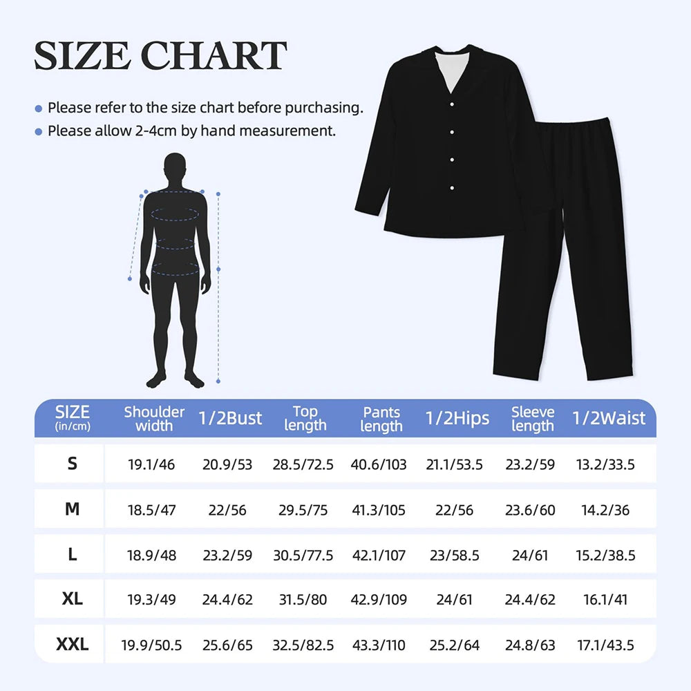 Pajamas Mens Add Design Room Sleepwear Custom DIY Made Your Image Two Piece Loose Pajama Sets Long Sleeves Oversized Home Suit