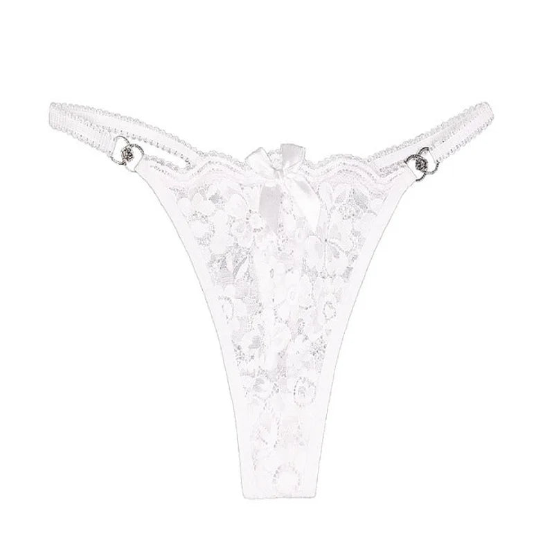 1pcs Lace Women Panties Floral Sexy Underwear Women Thongs Sexy G-String Low-Waist Female Underpants Perspective Lingerie