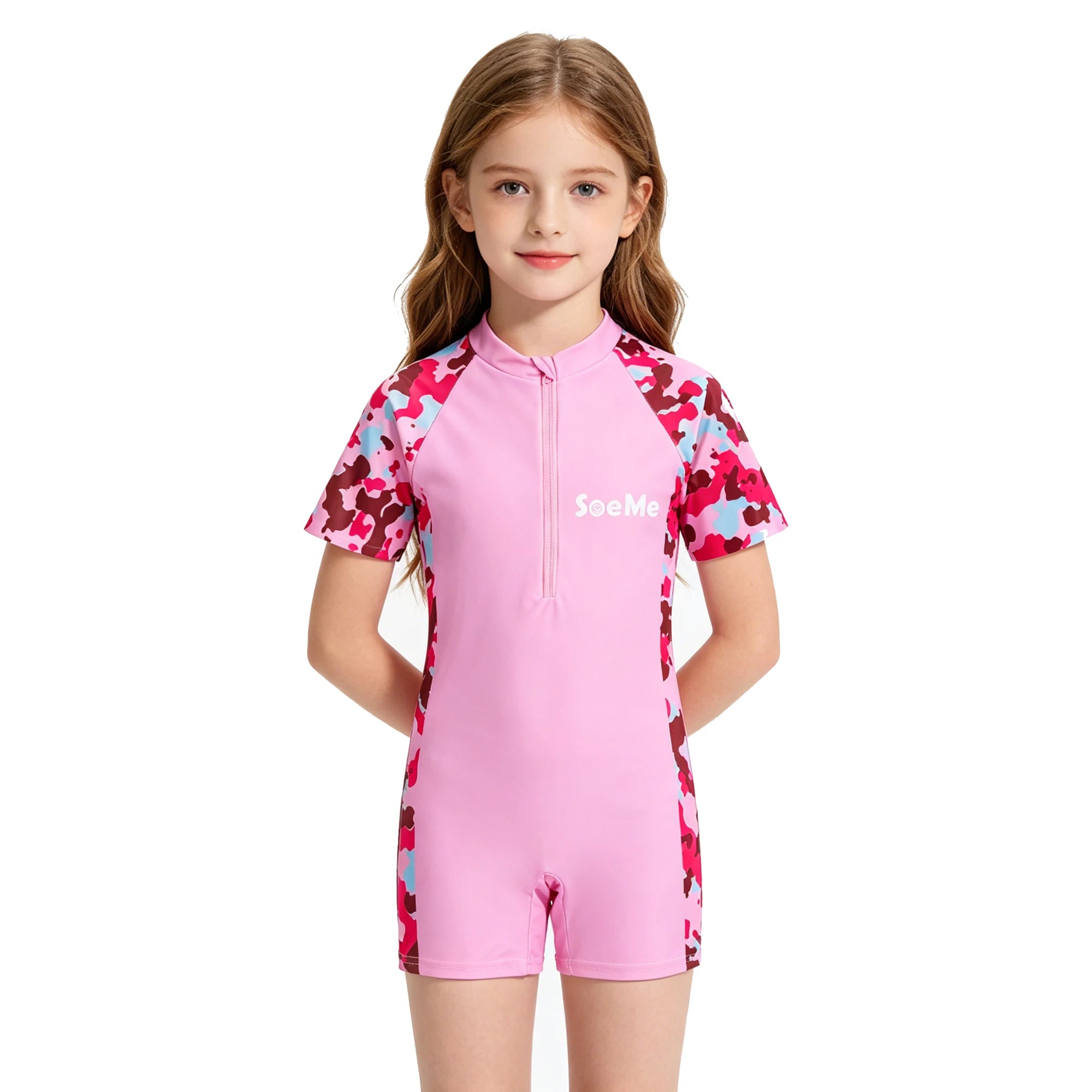 One-Piece Swim Suits Boys Swimsuits Fashion Sun Protect Girls Swimwear Kids Bathing Suit Cartoon Quick Drying Swimming Clothes