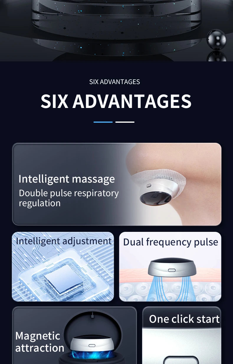 New Smart Anti Snoring Device Stop Snoring Dual Pulse Muscle Stimulator Anti Sleep Snoring Breathing Corrector Health Care