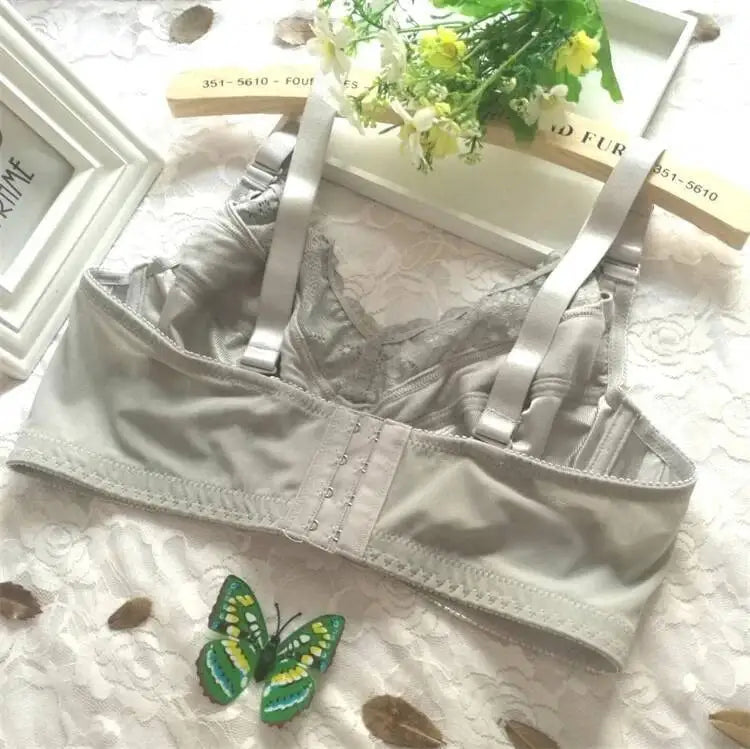 Lace Bra Unlined Bralette Brassiere Sexy Intimate Underwear B C D E F G H Cup 75 80 85 90 95 100 Plus Size Lingerie For Women
