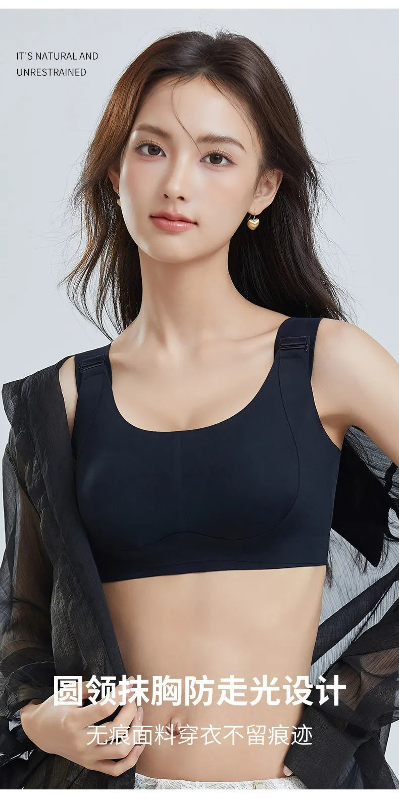 Demand Women's Full Coverage Minimizer Bras Lift Breast Retracting Anti Sagging Seamless No Mark M -3XL for Daily Wear Sleeping