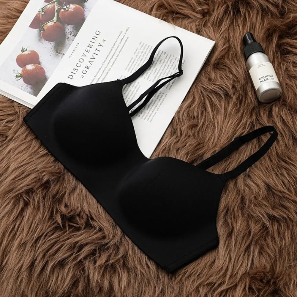 Soft Comfort Wireless Bra Breathable Fabric Thin Cup Seamless Bra Non-Wire Elastic Material Tube Top Bras Female Intimates