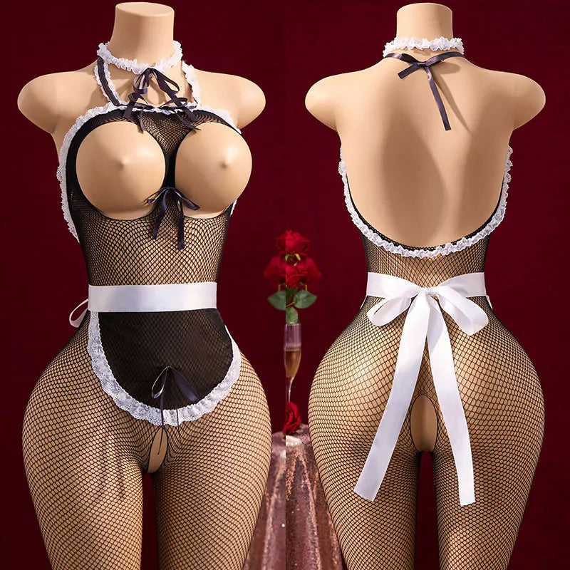 Transparent Ass Exposure Hot Lingerie Crotchless Babydolls Chemises Porn Outfits Adult Body Stockings Very Porno Sensual Tights