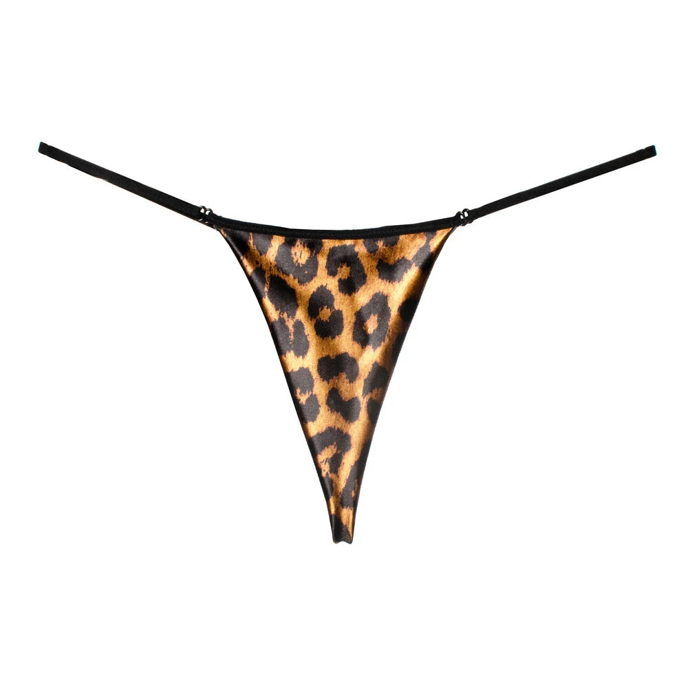 Lingerie Women Cotton T-Back Ladies Seamless Briefs Women Thong Leopard G-string Sexy Panties