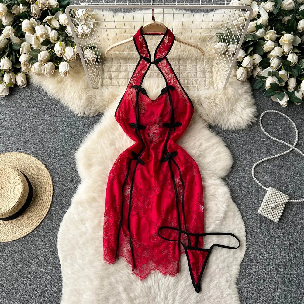 Backless Hotsweet Bow Lingerie For Women See Through Mesh Sexy Bunny Costume Lingerie Bodysuit 4 Piece Jumpsuit Spot Lace Cospla