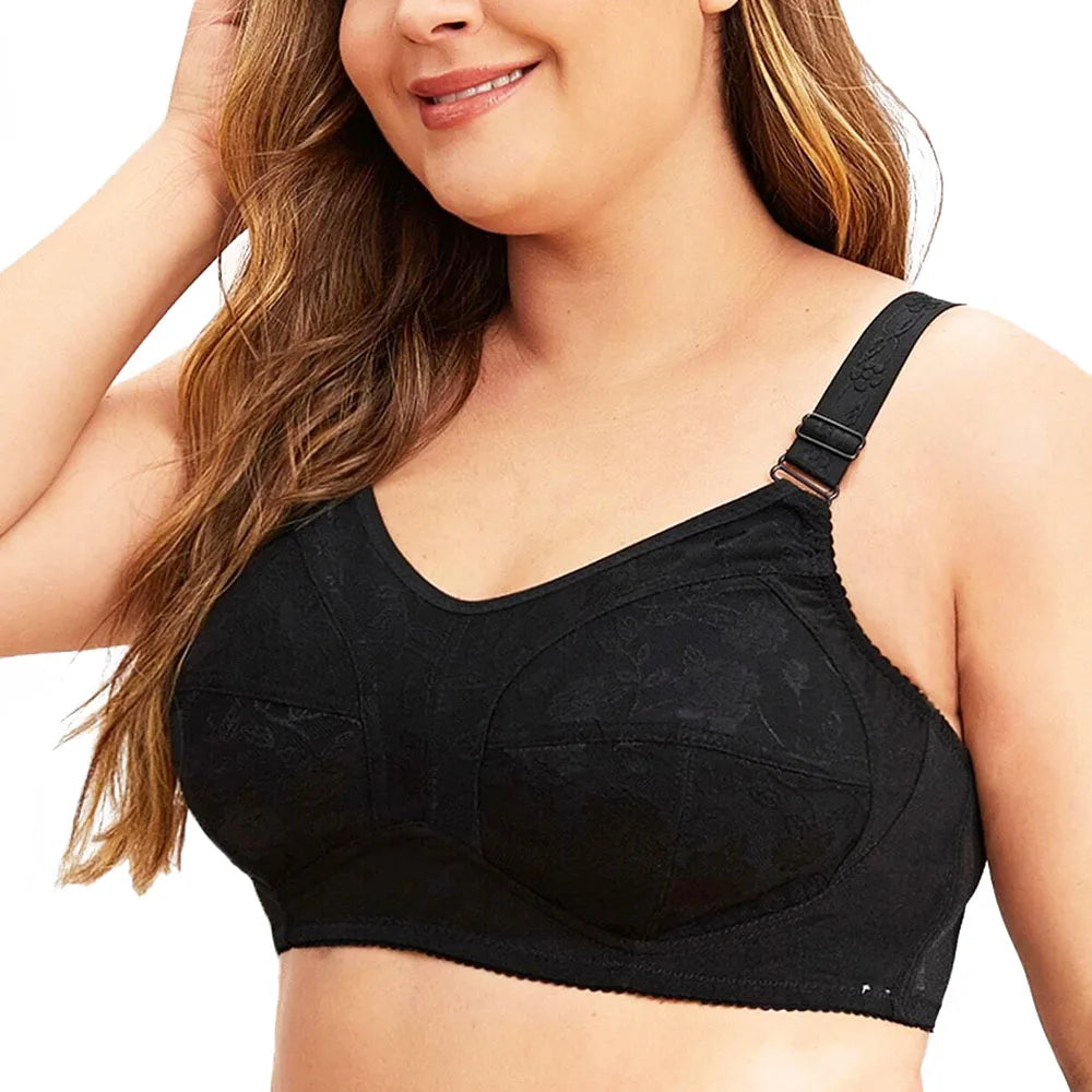 BCHRAYIUP Ladies Full Coverage Non-Wired Non Padded Bra Minimizer Comfort Soft Cup Bras 36 38 40 42 44 46 48 50 AA A B C D