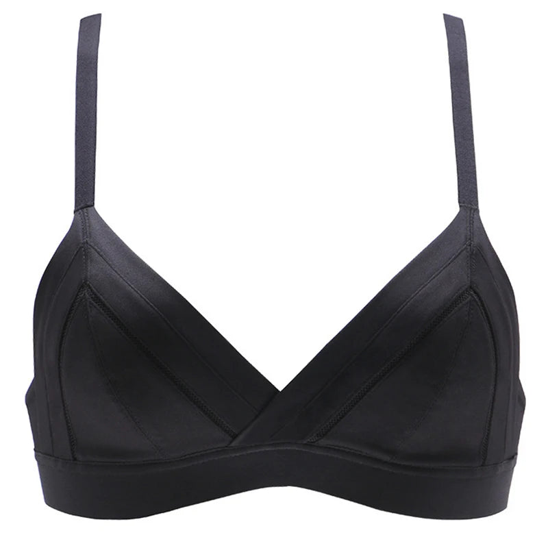 Womens Bras Sexy Lingerie Wireless Triangle Bralette Push Up Bra Seamless BH Tops Beach Underwear Size AA A B C Cup