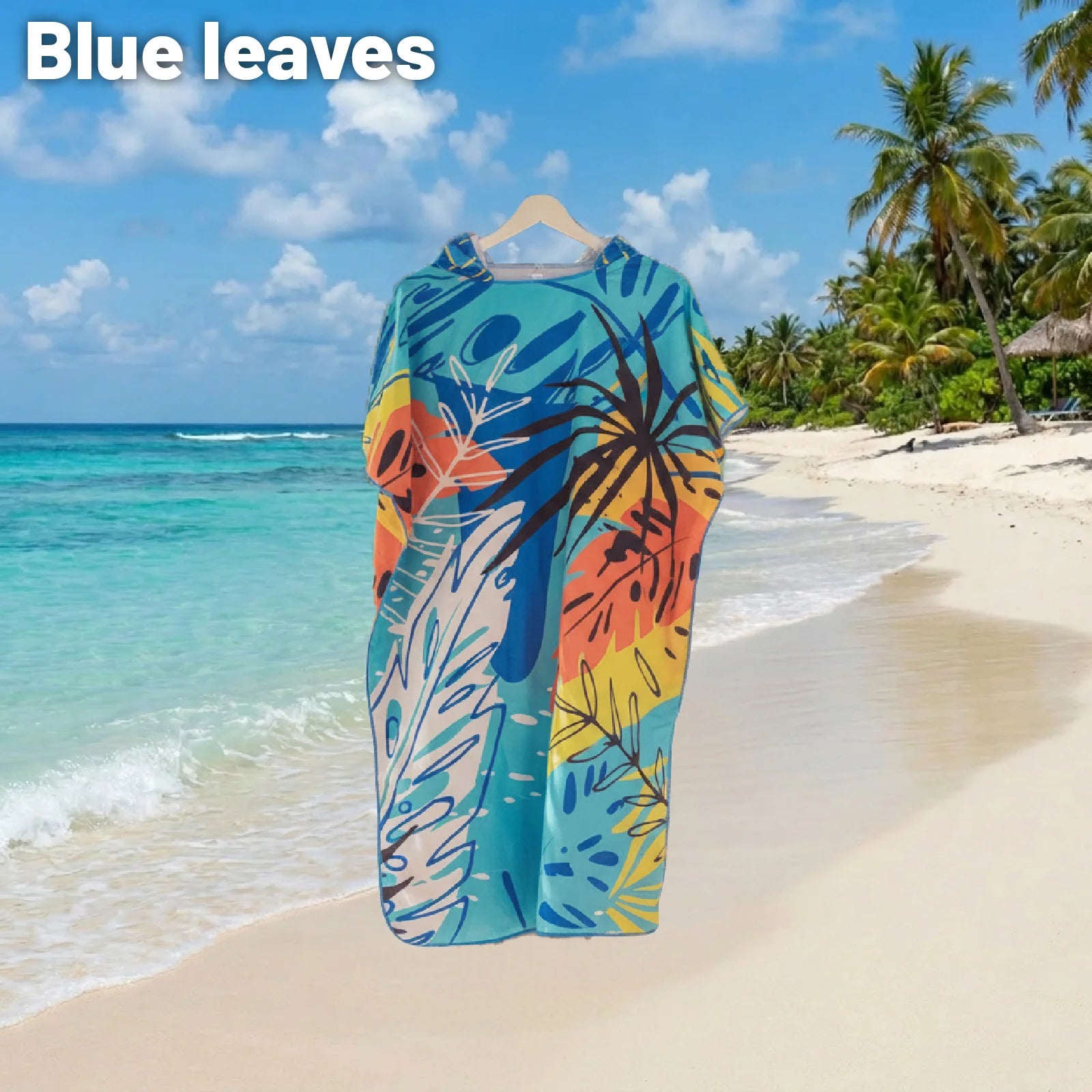 Hooded Beach Cover-Up Robe - Ultra-Soft Quick-Dry Microfiber Towel Sun Protection Swimwear Surf Cover-Up and Privacy Wrap